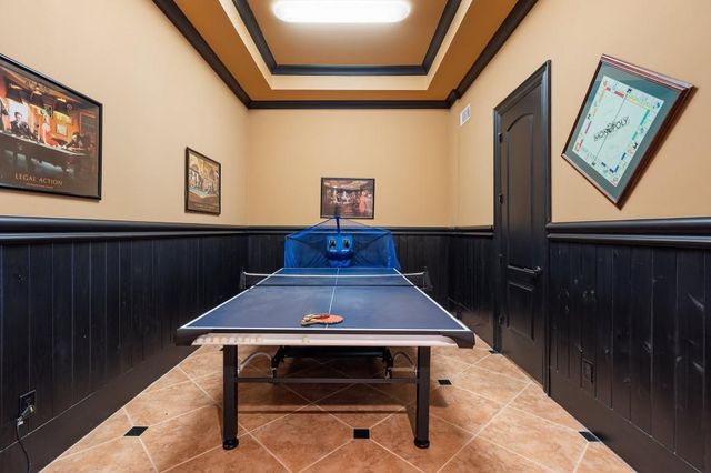 a kitchen with lots of counter top space