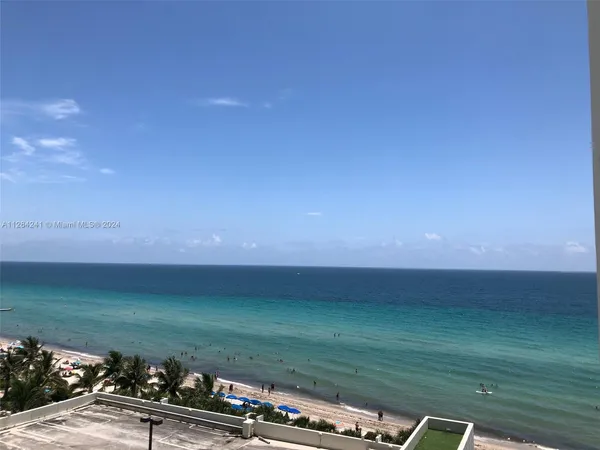a view of a lake from a yard