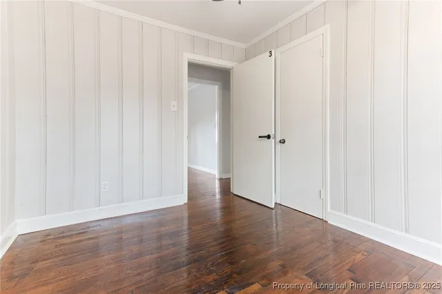 a view of a livingroom with wooden floor