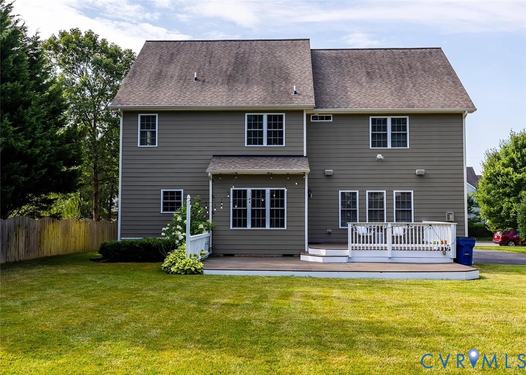 11902 Sunrise Road Henrico, VA 23233 - Photo 7 of 30 Expansive green lawn, multi-level composite deck w