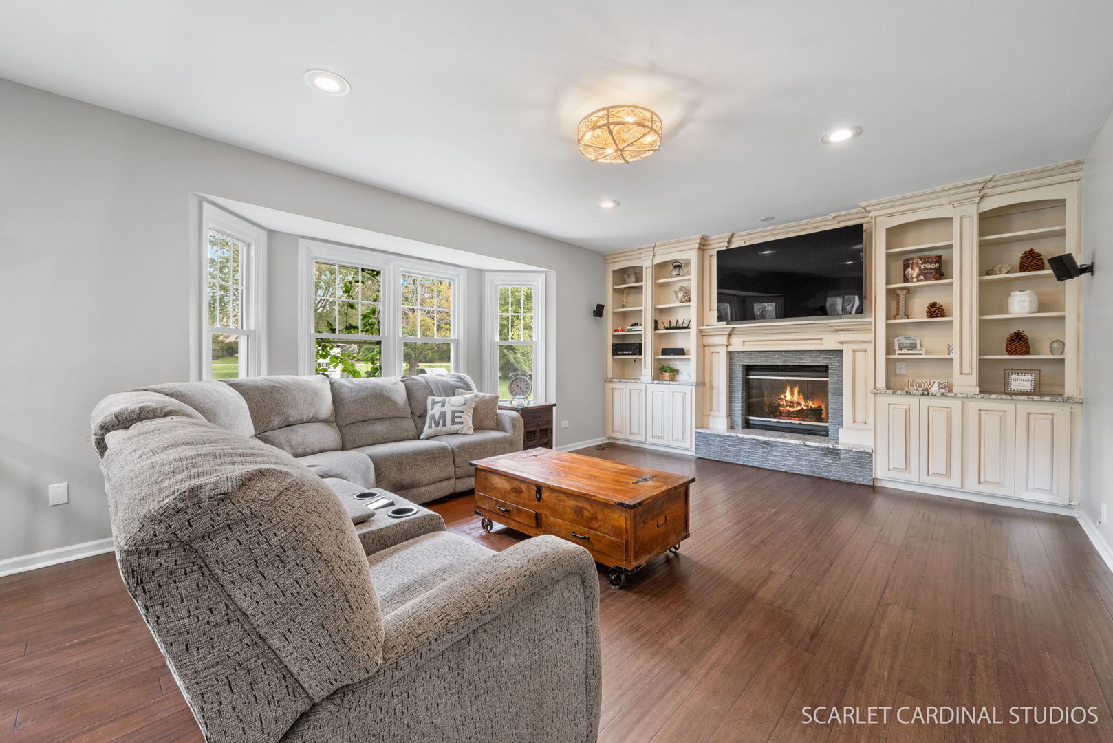 12N619 Jackson Drive Elgin, IL 60124 - Photo 16 of 50 a living room with furniture and a flat screen tv