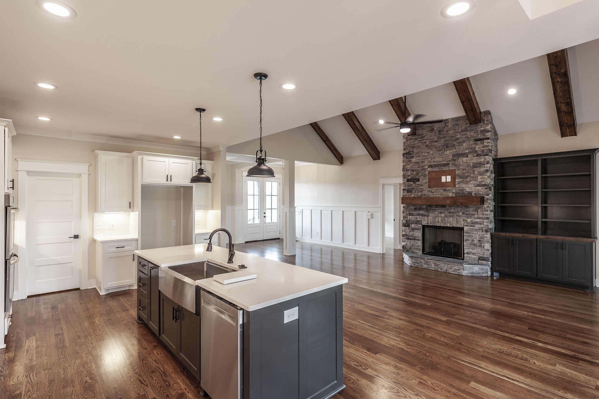 1060 Millbrook Way Gallatin, TN 37066 - Photo 25 of 79 a kitchen with a sink and a fireplace