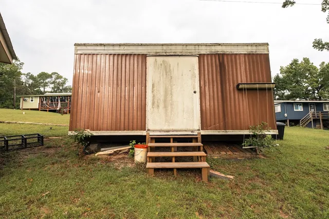 a view of outdoor space with sign board