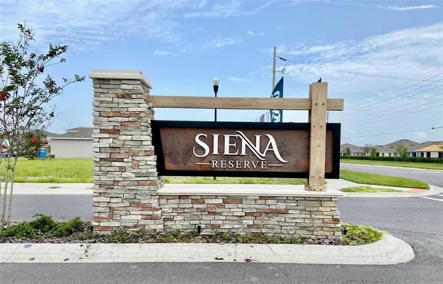 a view of a street sign