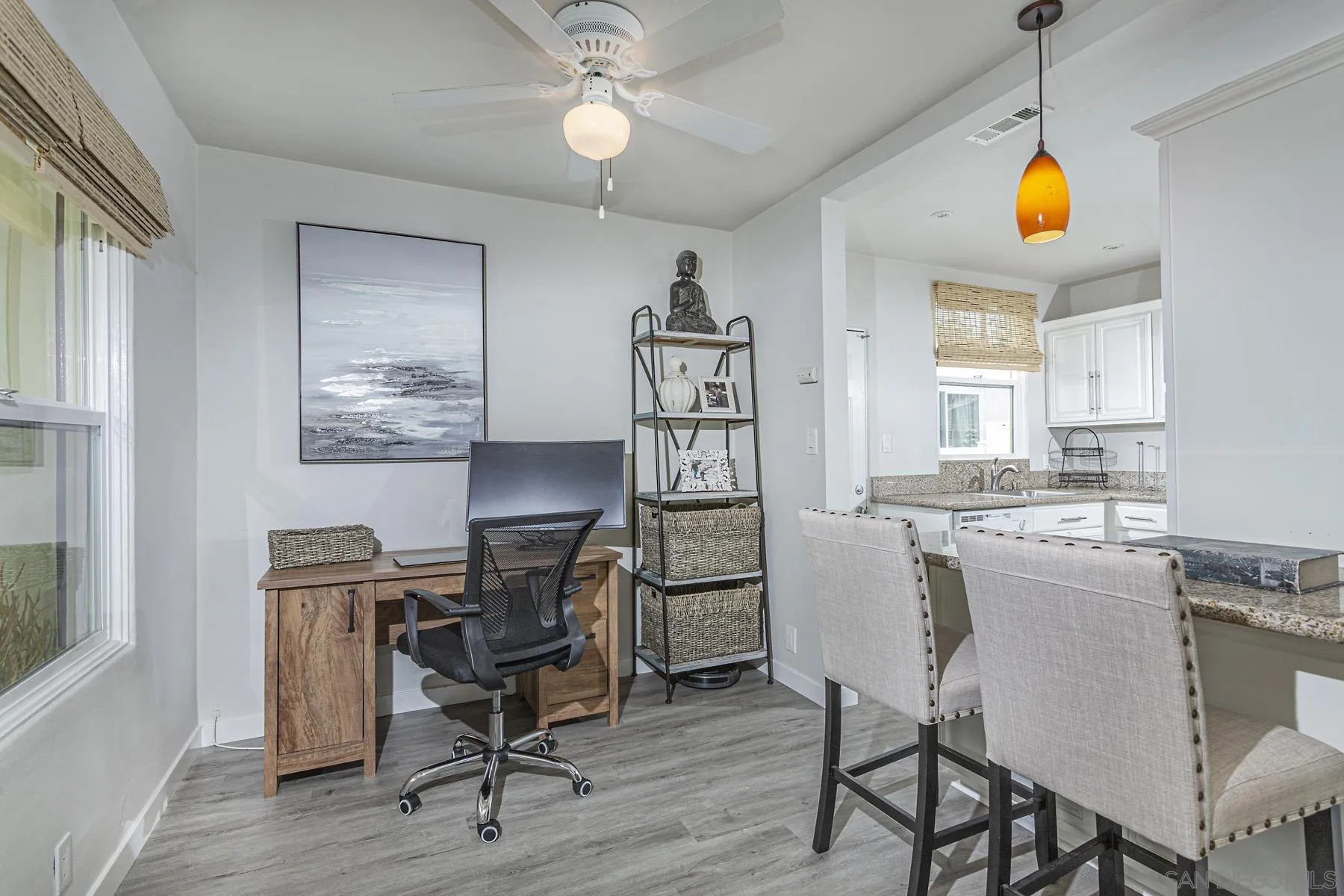 804 Vanderbilt Place San Diego, CA 92103 - Photo 11 of 18 a view of a workspace with furniture and a window