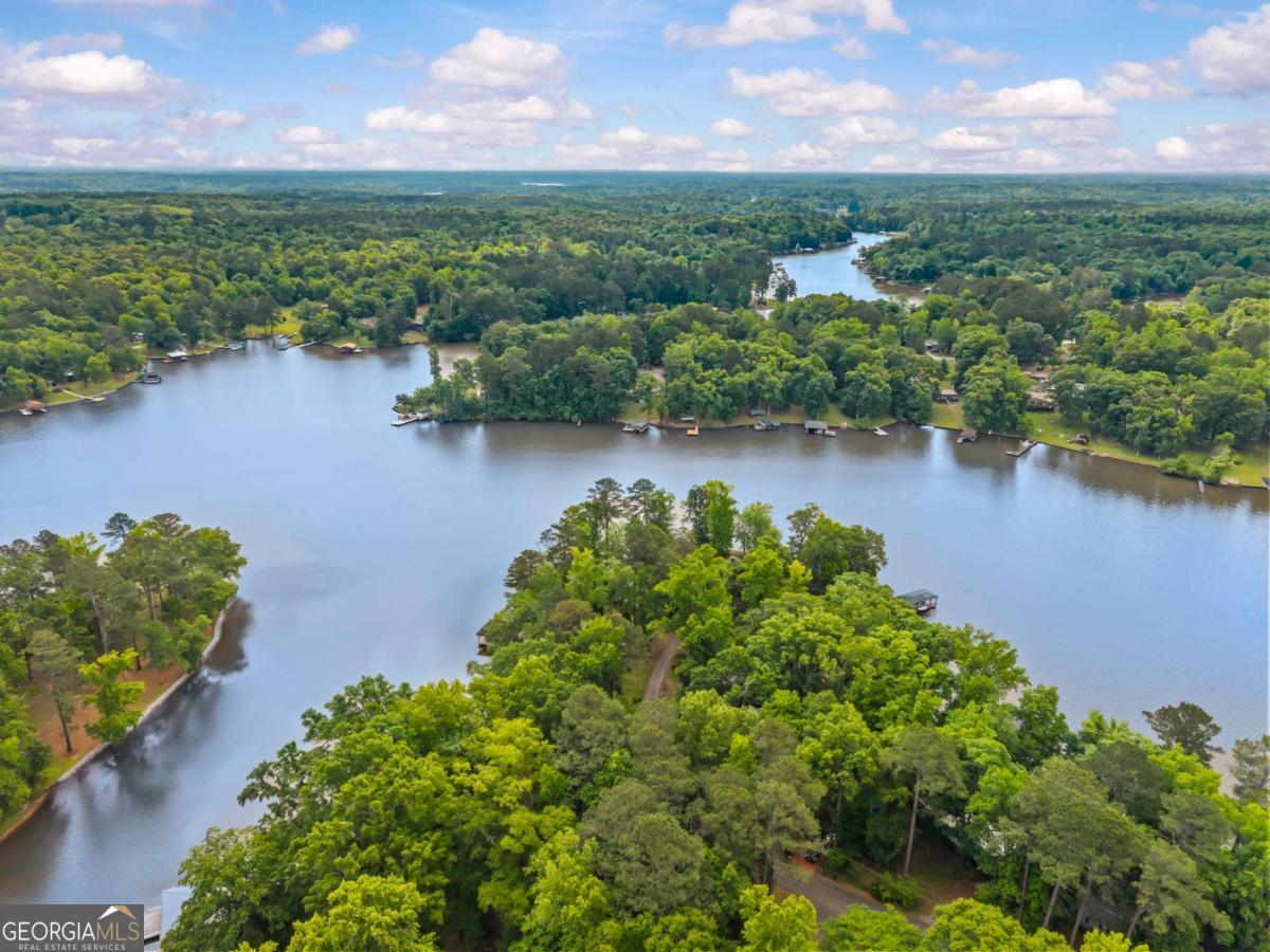 194 Phillips Road Eatonton, GA 31024 - Photo 51 of 57 an aerial view of a houses with a lake view