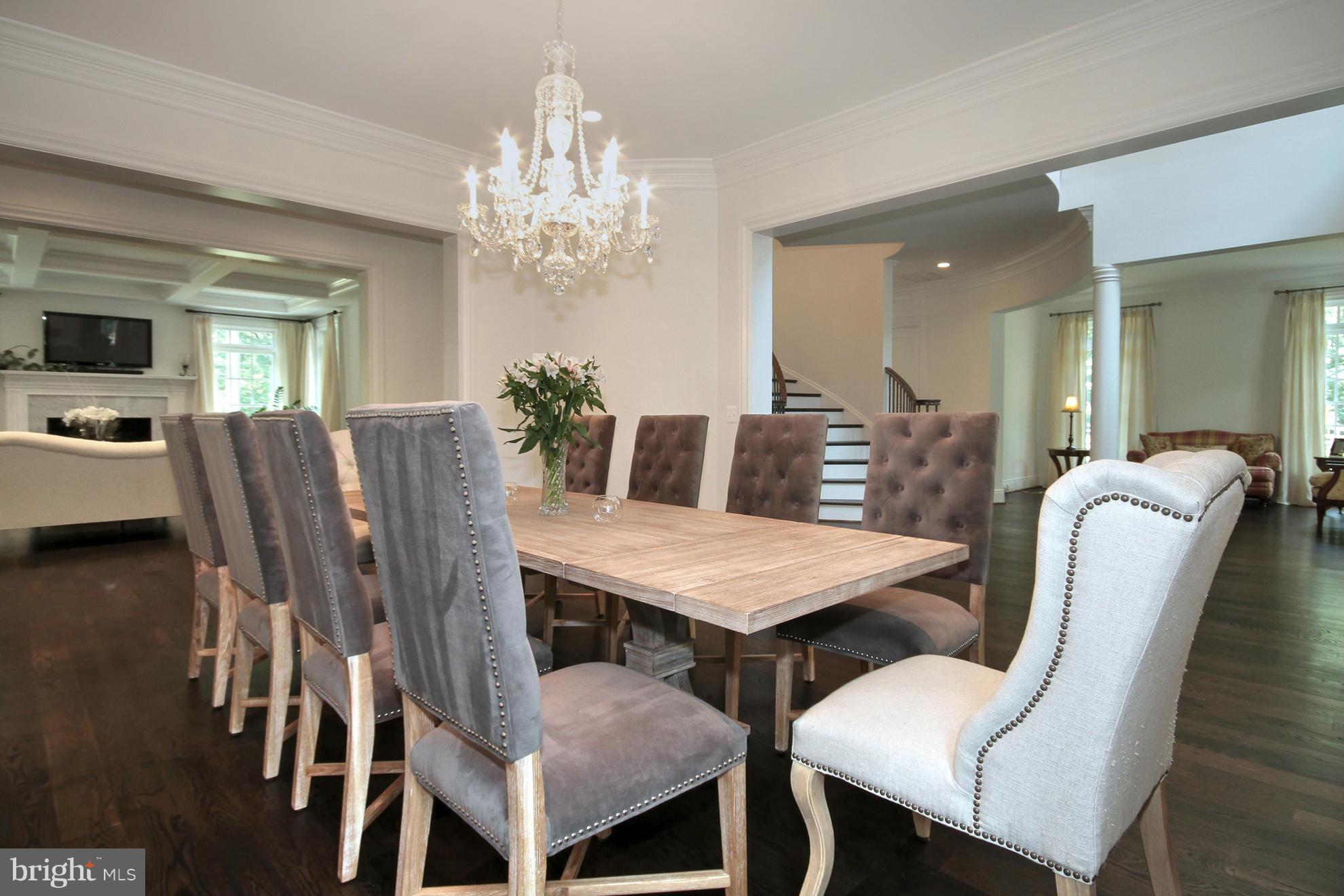 448 Springvale Road Great Falls, VA 22066 - Photo 5 of 30 a view of a dining room with furniture window and wooden floor