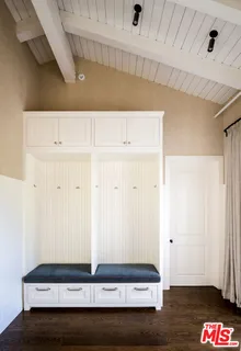 a view of room with hardwood floor
