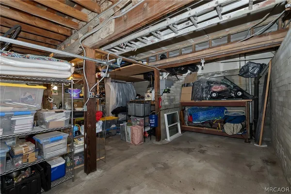 a view of storage and utility room
