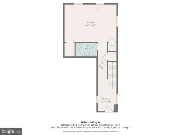 a picture of a bench in a wall