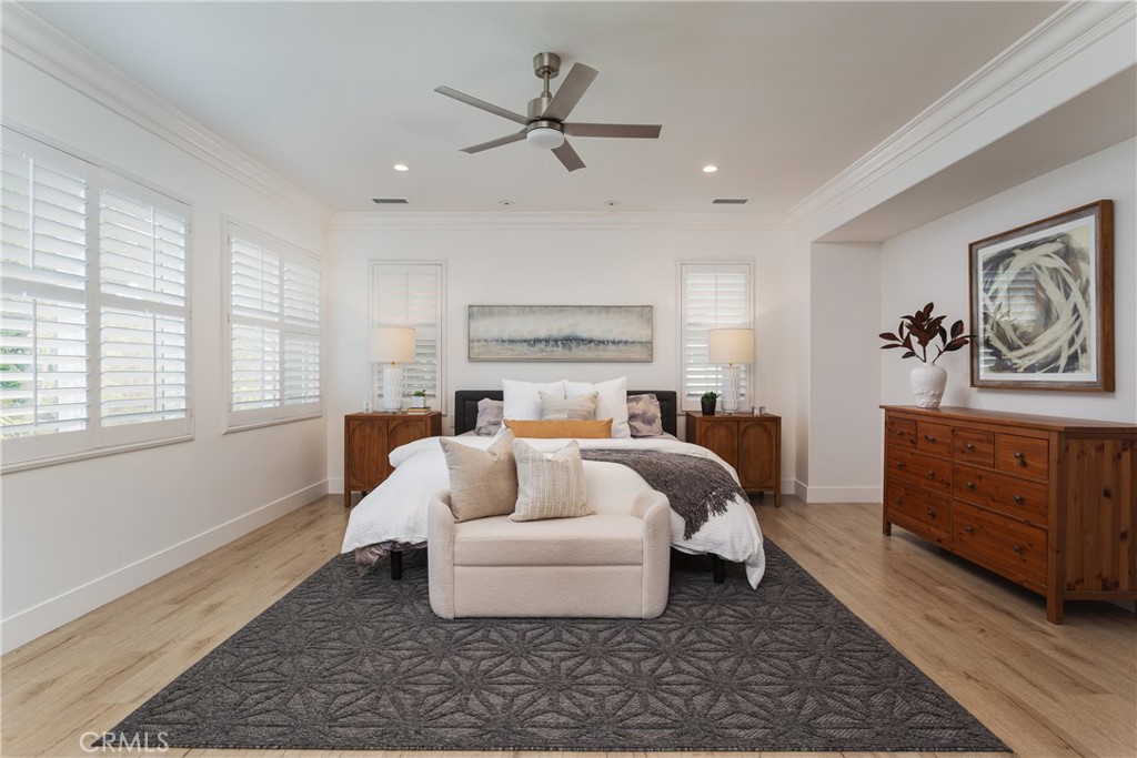 308 Via Los Tilos San Clemente, CA 92673 - Photo 19 of 43 a spacious bedroom with a bed and window