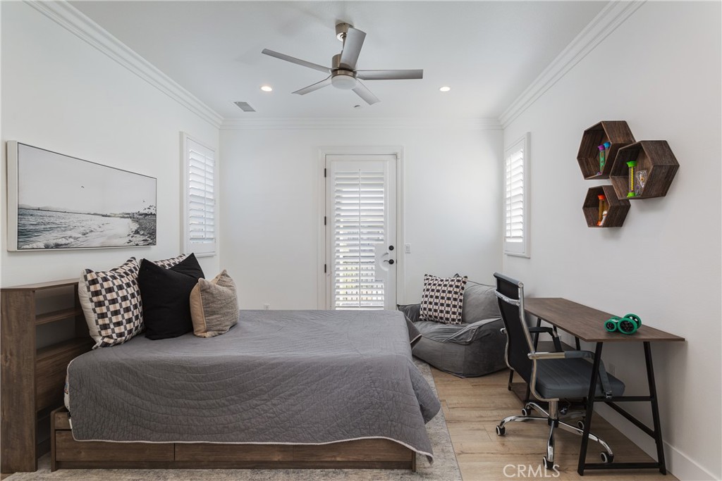 308 Via Los Tilos San Clemente, CA 92673 - Photo 27 of 43 a bedroom with a bed and balcony