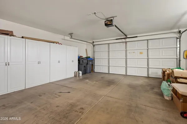 a view of a garage