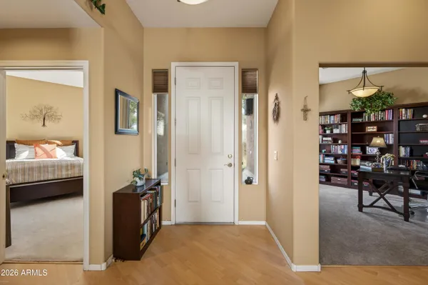 a view of a bedroom with walk in closet and bedroom