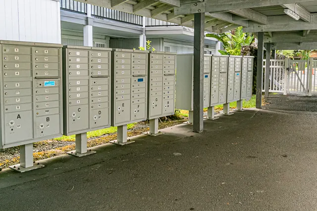 a view of an entrance to building