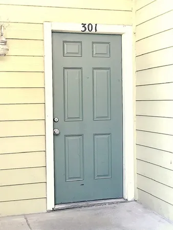 a view of front door