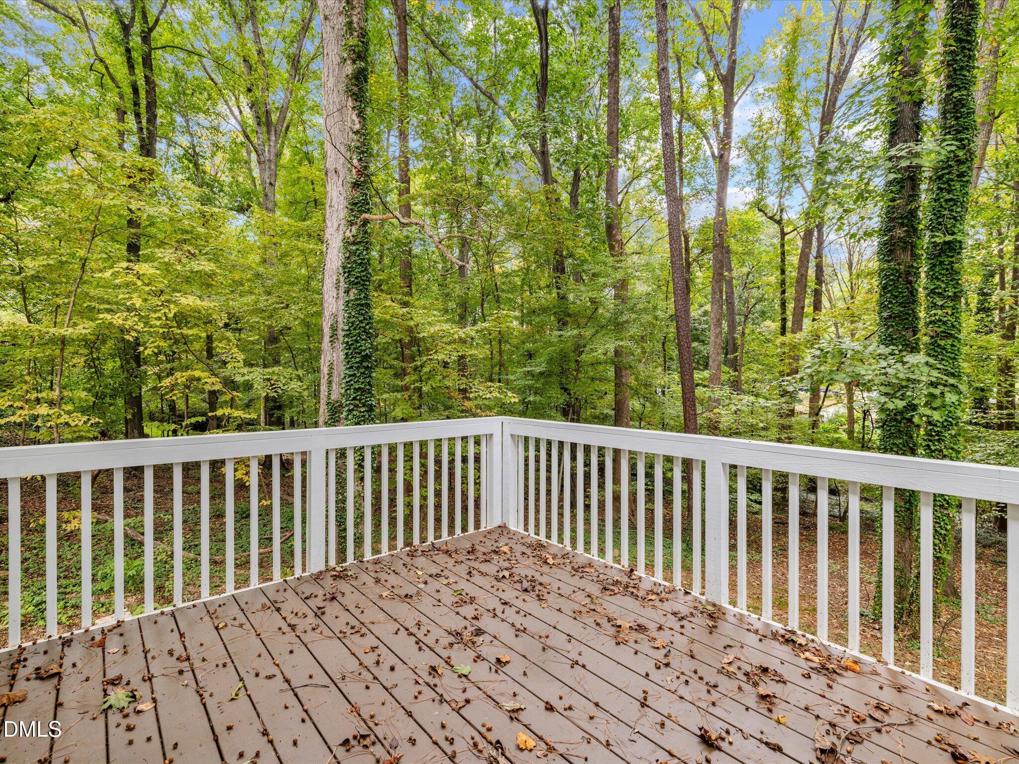 316 Howland Avenue Cary, NC 27513 - Photo 33 of 34 a view of balcony with wooden floor and fence
