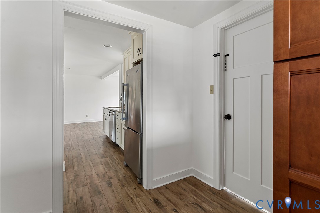 15141 Brown Pleasants Road Montpelier, VA 23192 - Photo 29 of 46 Hallway with dark wood finished floors and recesse