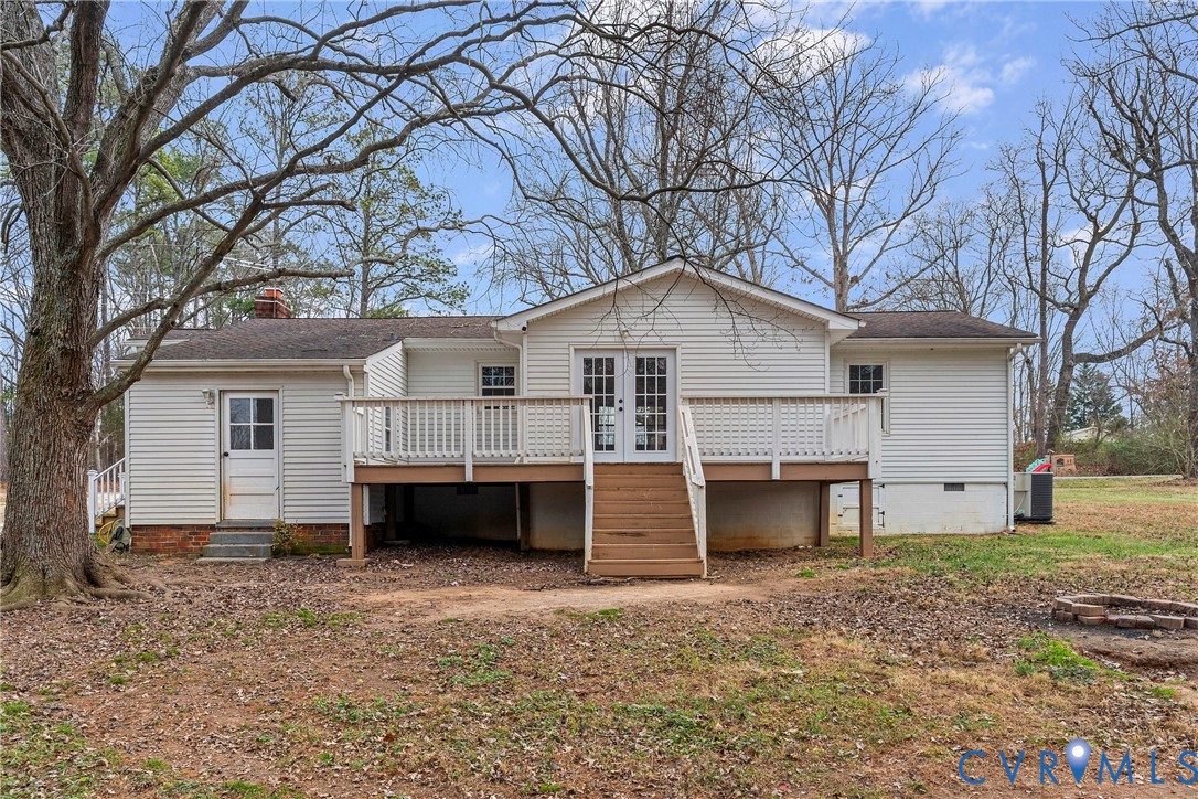 15141 Brown Pleasants Road Montpelier, VA 23192 - Photo 37 of 46 Rear view of property with crawl space, a shingled