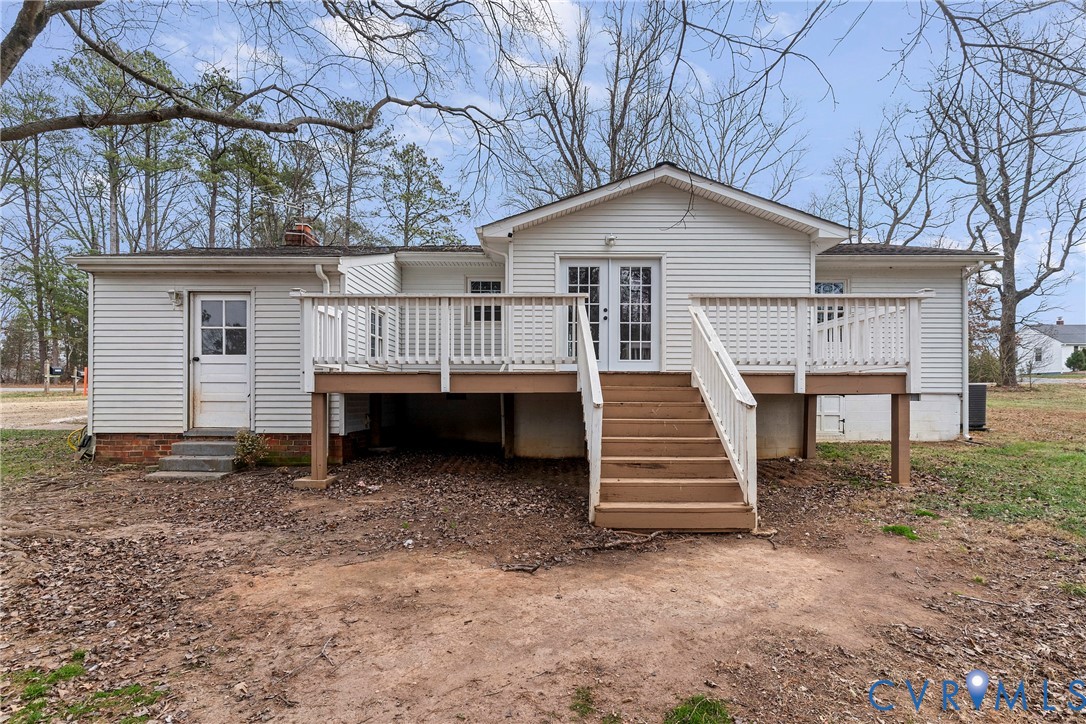 15141 Brown Pleasants Road Montpelier, VA 23192 - Photo 40 of 46 Back of house featuring stairway and a wooden deck