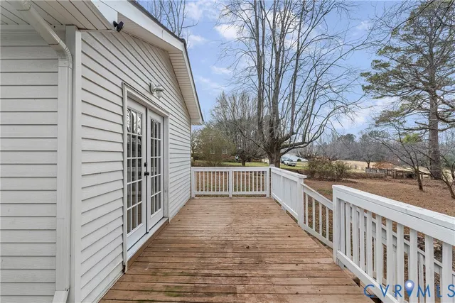 a view of a field with trees