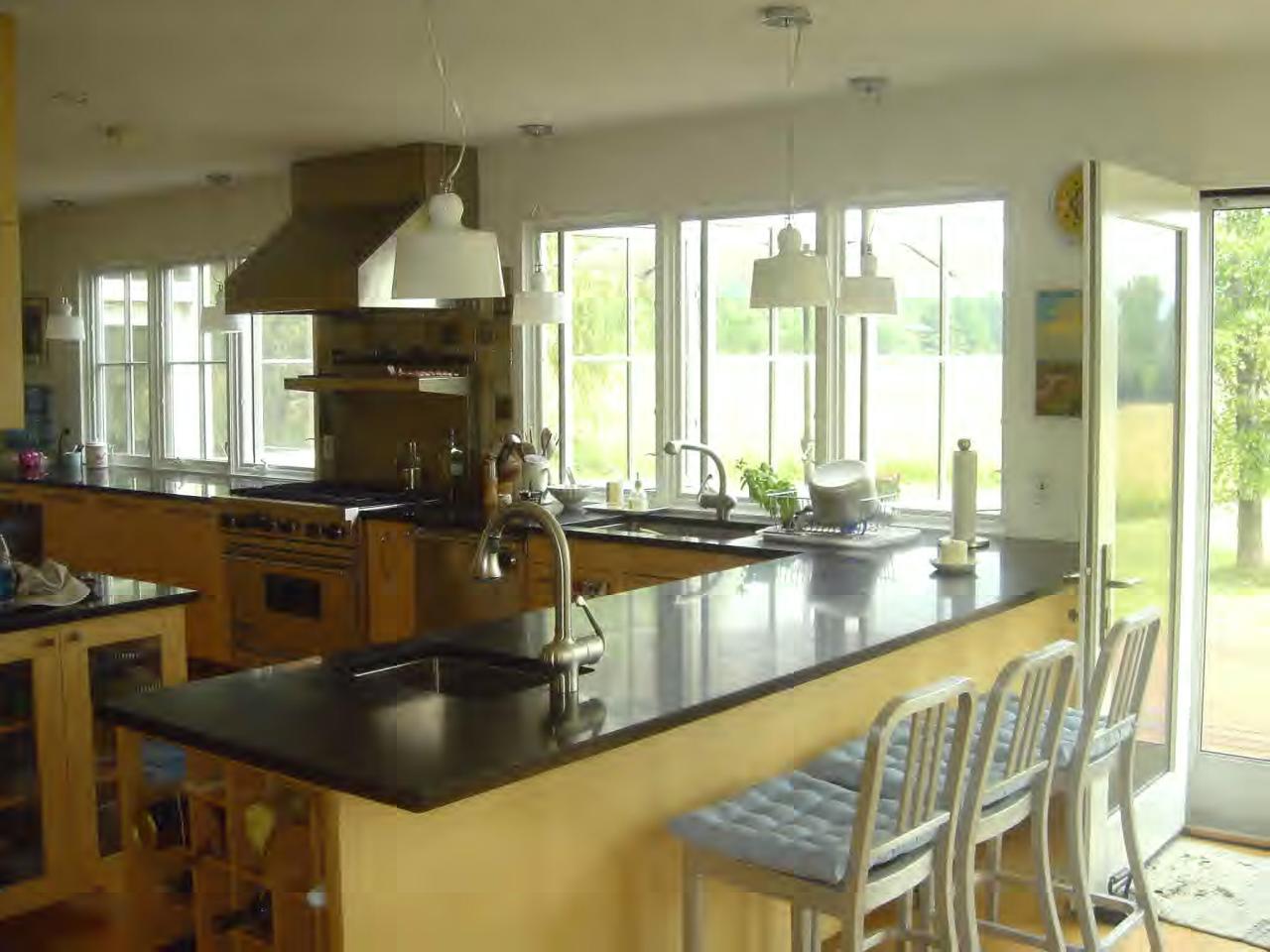34 Prospect Hill Road Stockbridge, MA 01262 - Photo 7 of 12 a kitchen with a sink and a view of living room