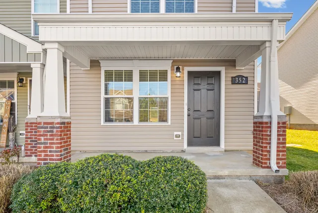 a front view of a house