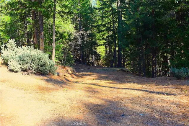 a view of a porch with wooden floor