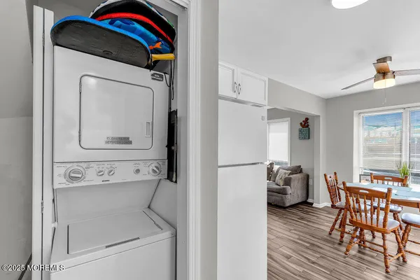 a view of a hallway with entryway
