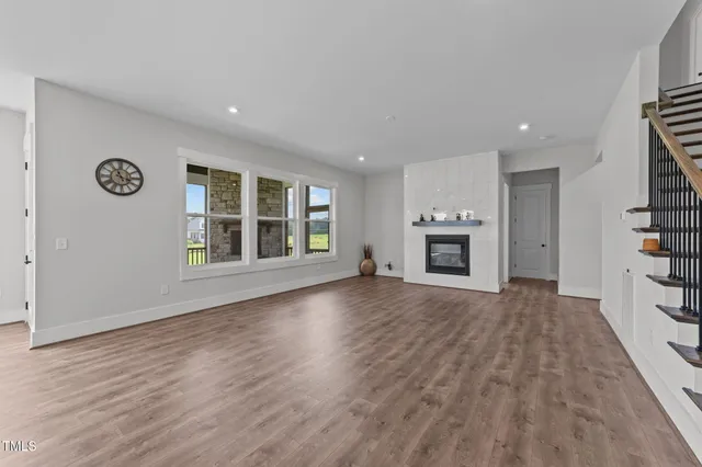 a large kitchen with stainless steel appliances lots of counter space
