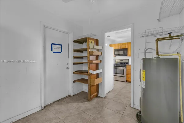 a view of a storage & utility room