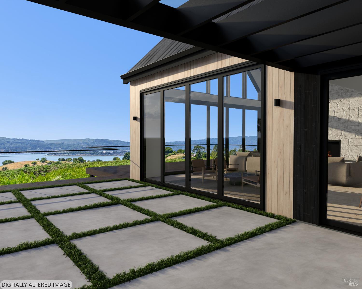 81 Mt Tiburon Road Belvedere Tiburon, CA 94920 - Photo 7 of 26 Digitally Altered Image with Architectural Rendering