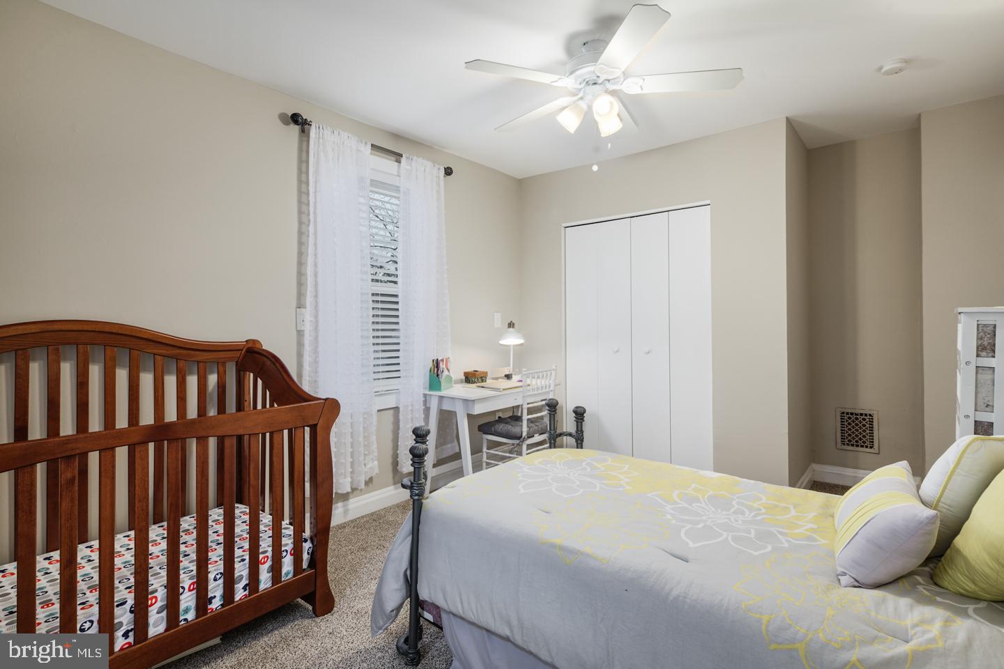158 Lafayette Road Audubon, NJ 08106 - Photo 23 of 30 Bedroom #3 good size with ceiling fan & closet.