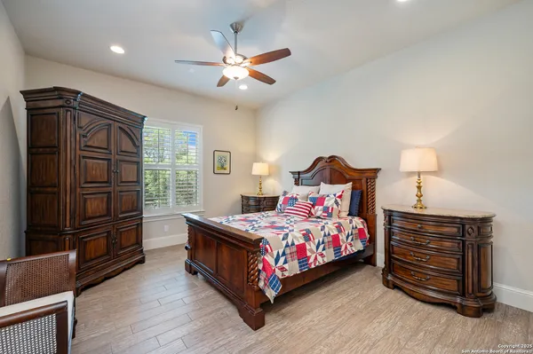 a room with furniture and a book shelf