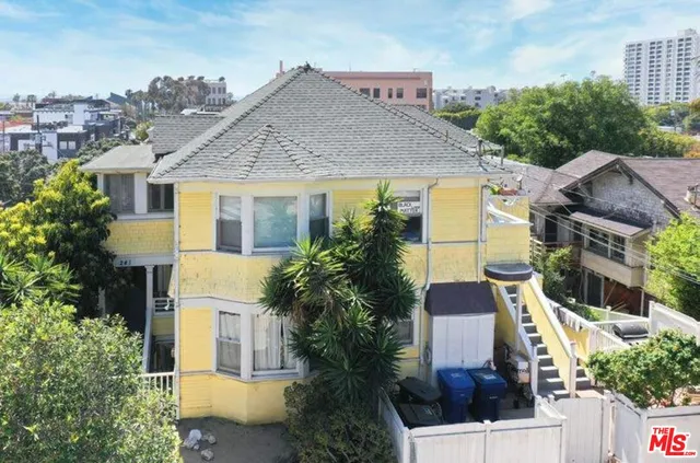 a aerial view of a house
