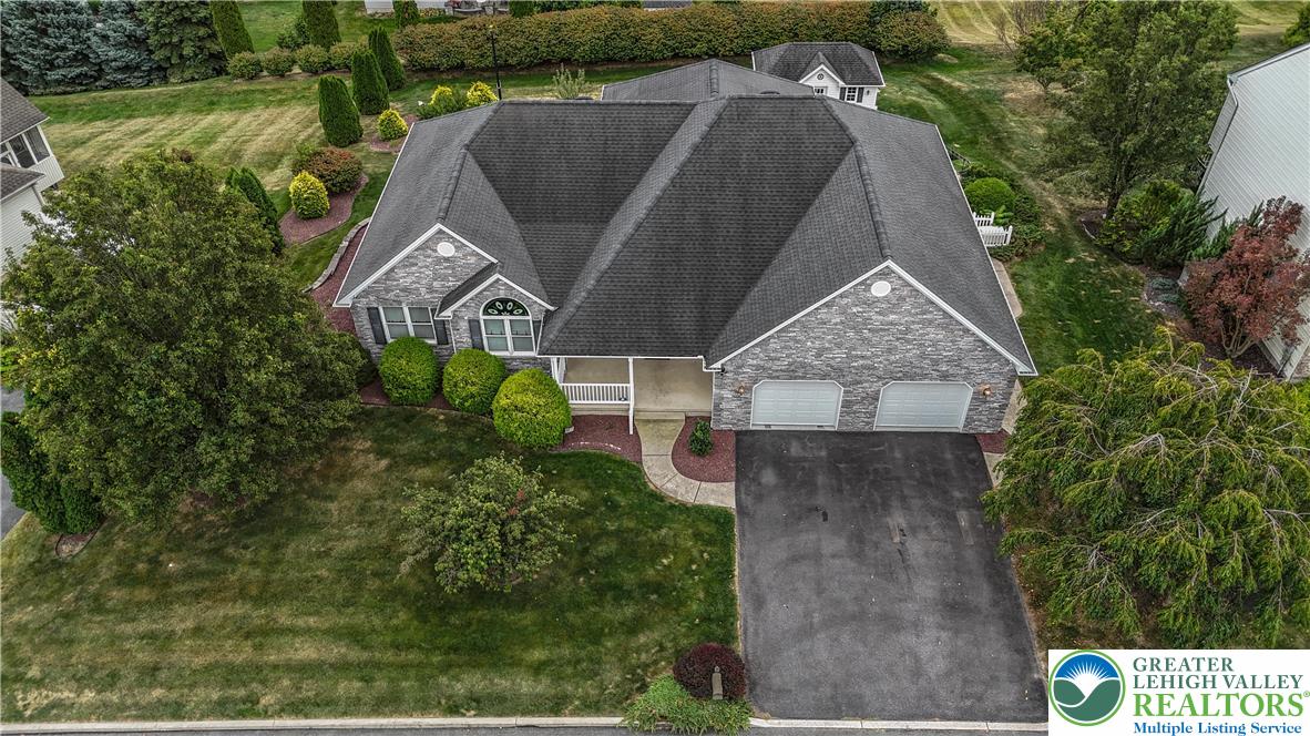 461 East Beil Avenue Nazareth, PA 18064 - Photo 64 of 64 an aerial view of a house with a yard basket ball court and outdoor seating