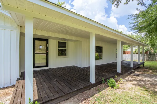 a view of front door of house