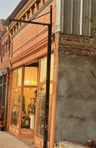 a view of a door of the house