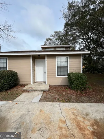 a backyard of a house