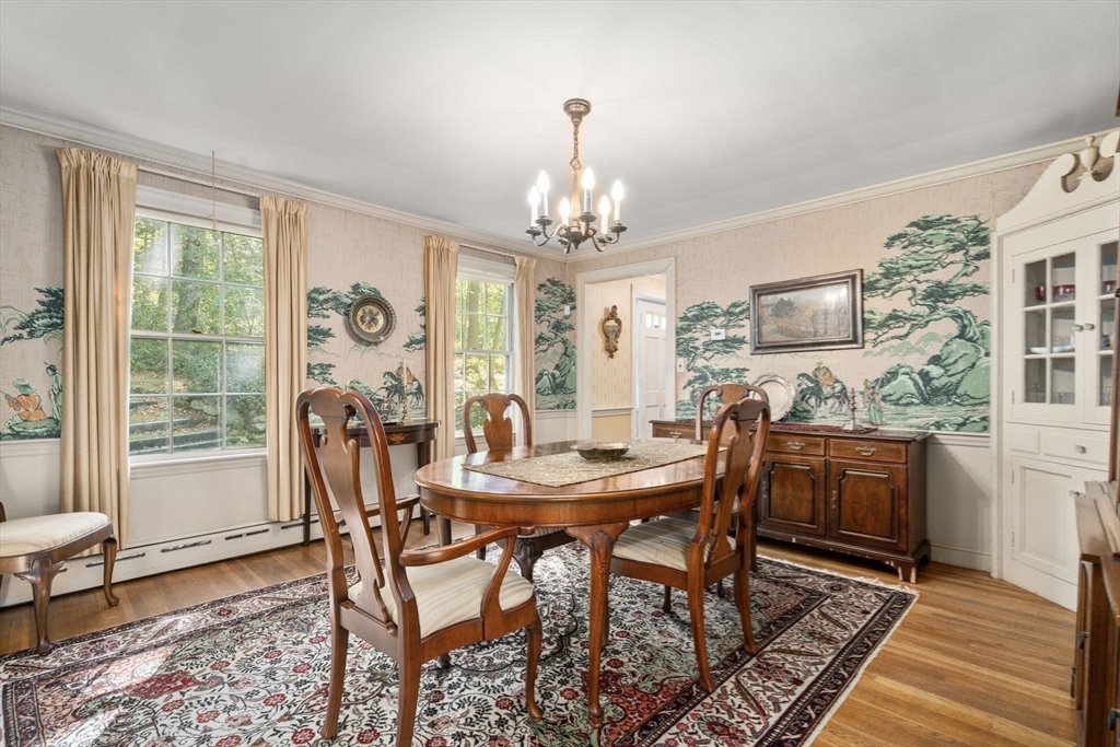 60 Possum Road Weston, MA 02493 - Photo 6 of 21 a view of a dining room with furniture window and wooden floor