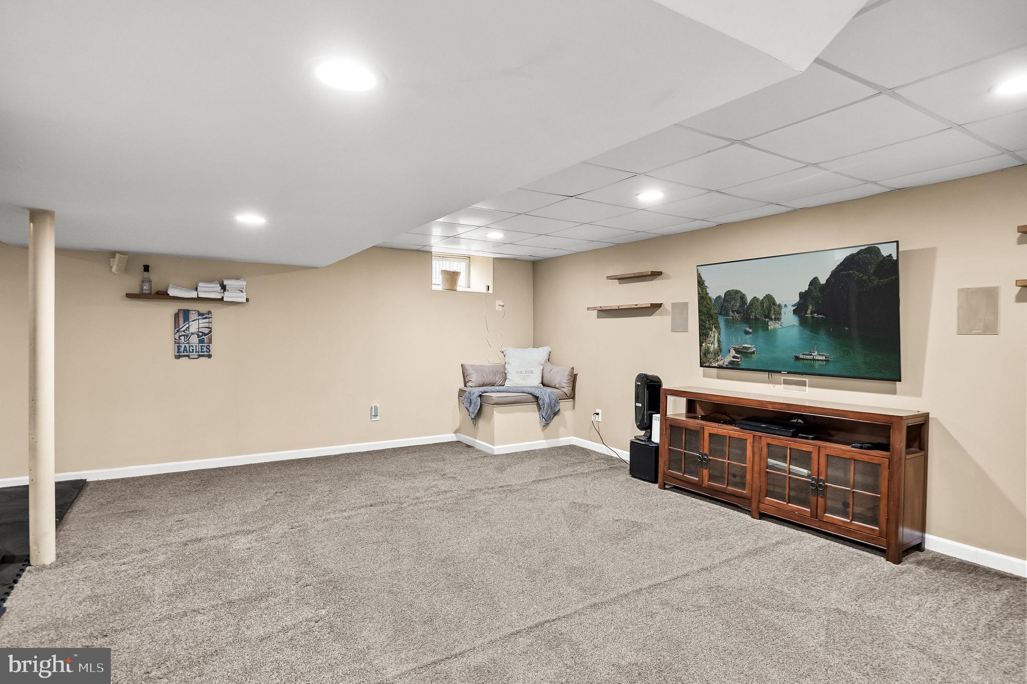 4 Mill Run Court Medford, NJ 08055 - Photo 32 of 53 a living room with furniture and a flat screen tv