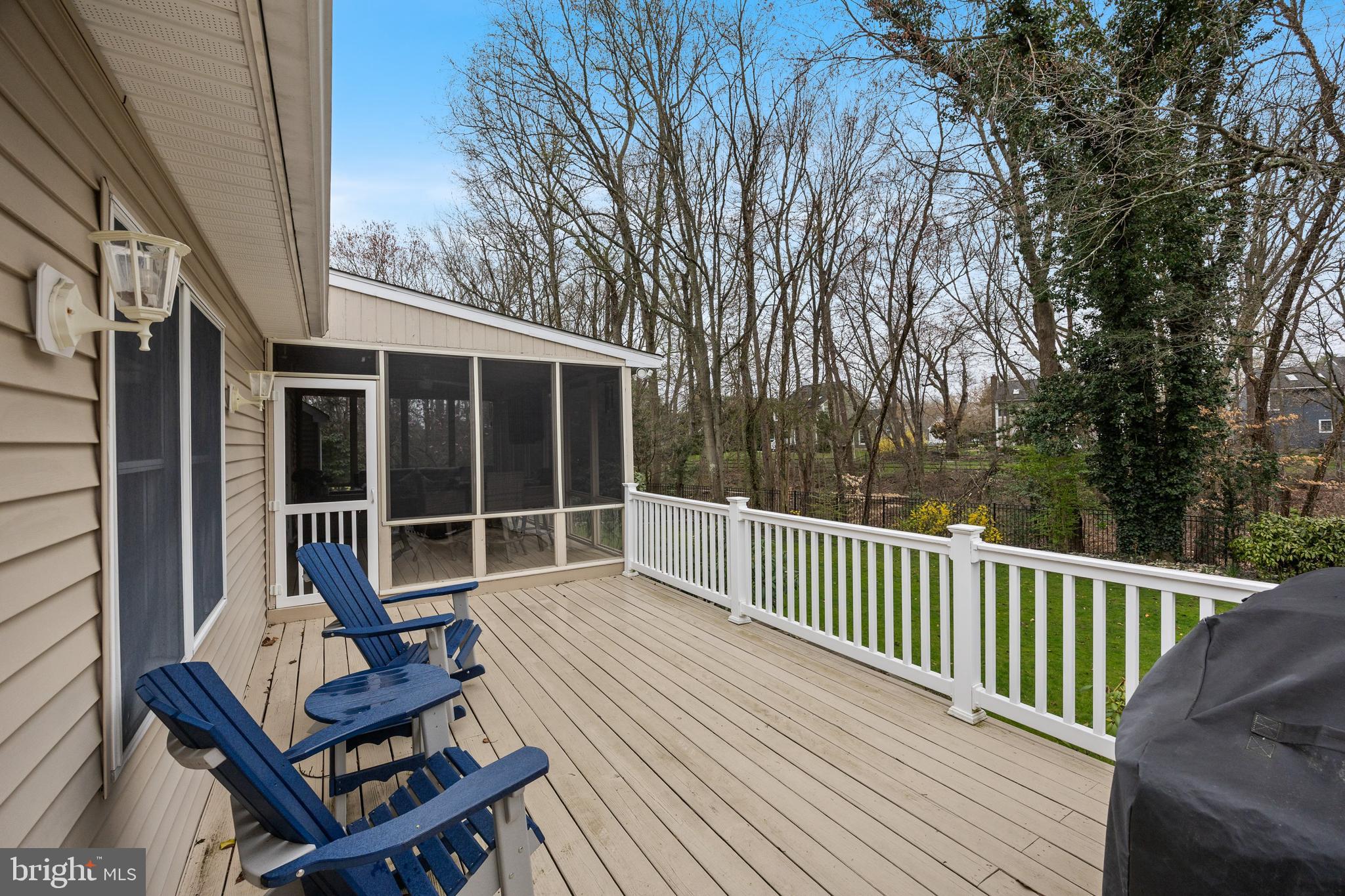 4 Mill Run Court Medford, NJ 08055 - Photo 40 of 53 a view of backyard with deck and outdoor seating