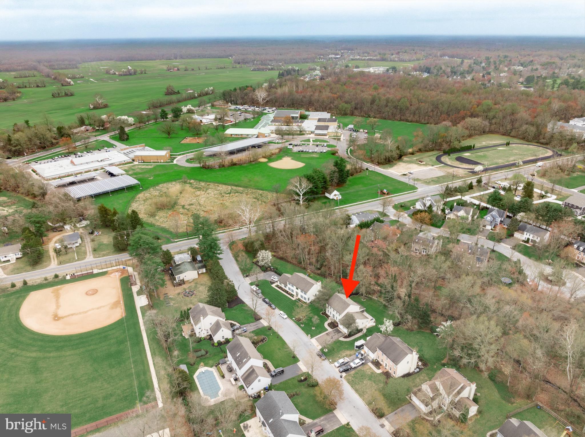4 Mill Run Court Medford, NJ 08055 - Photo 47 of 53 an aerial view of residential houses with outdoor space