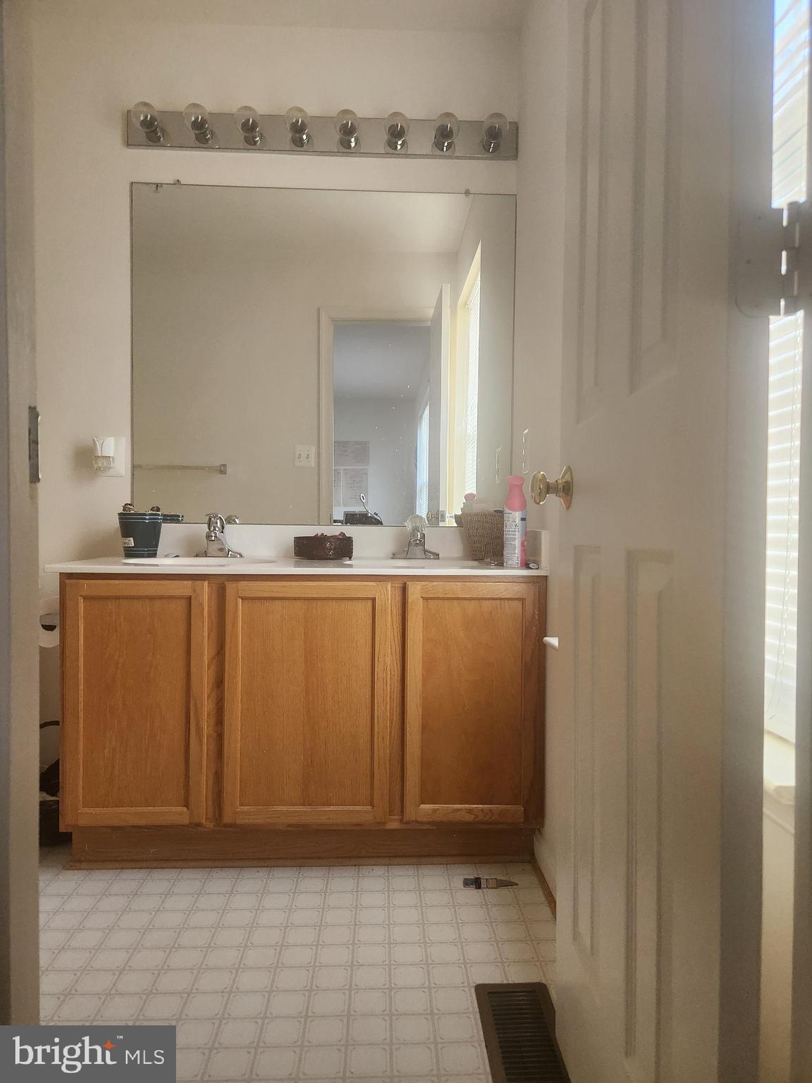 5086 Stapleton Terrace Frederick, MD 21703 - Photo 10 of 24 a bathroom with a sink a mirror and a shower