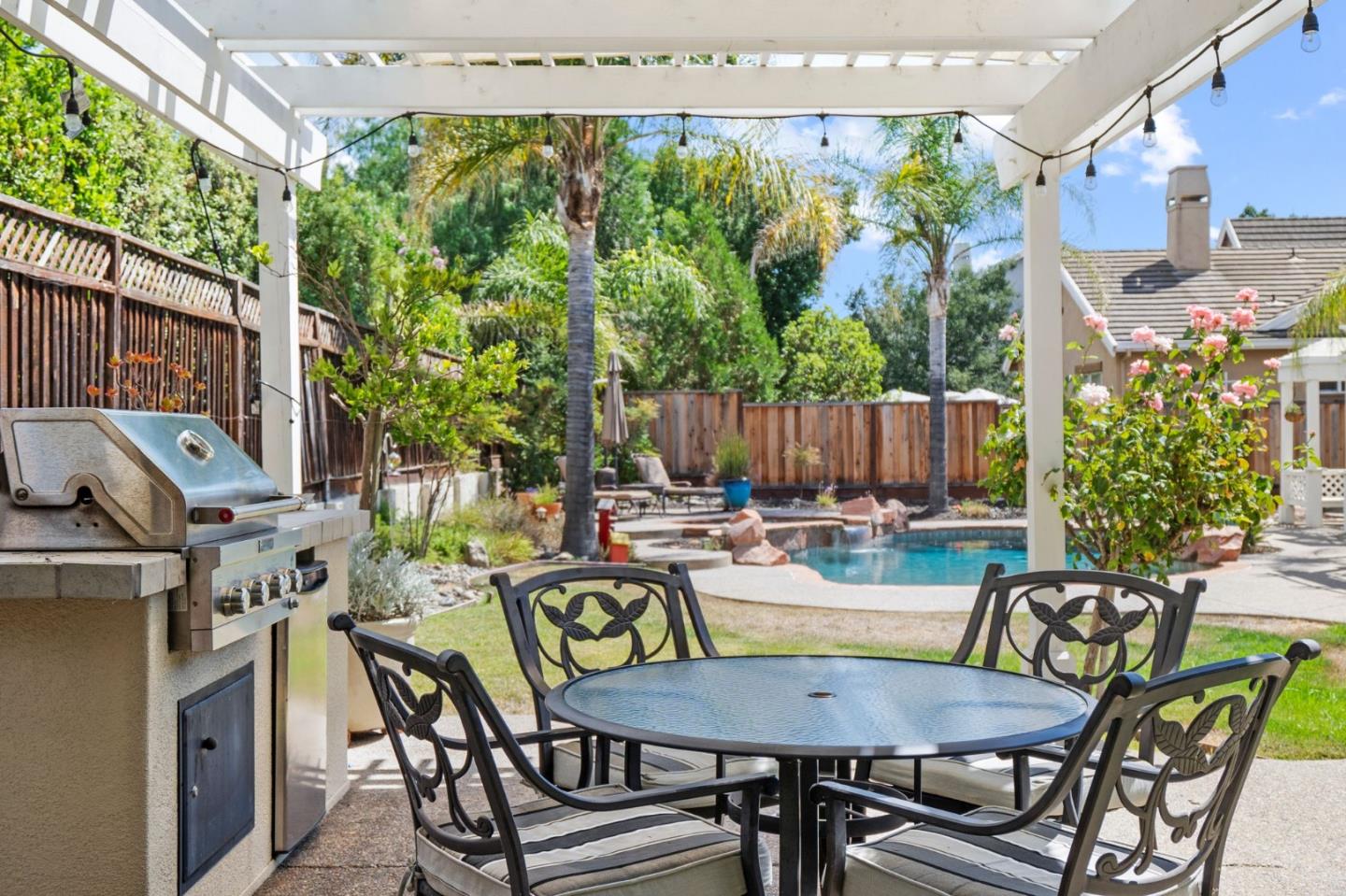 2434 Lakeside Circle Livermore, CA 94550 - Photo 32 of 35 a view of a patio with a table and chairs