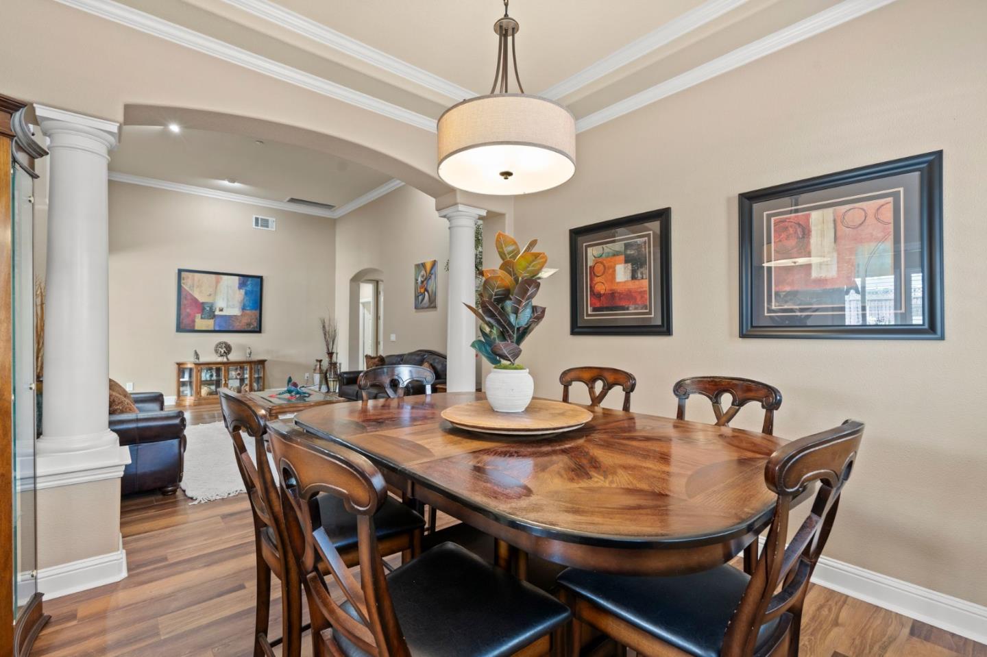 2434 Lakeside Circle Livermore, CA 94550 - Photo 7 of 35 a view of a dining room with furniture and wooden floor