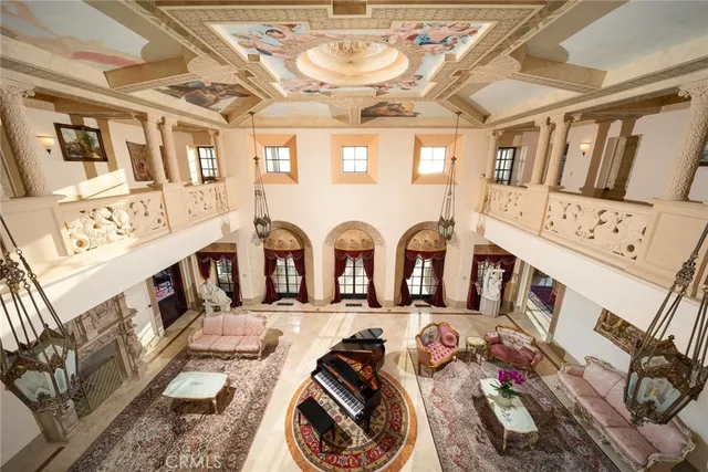 a view of a hallway with washer and dryer