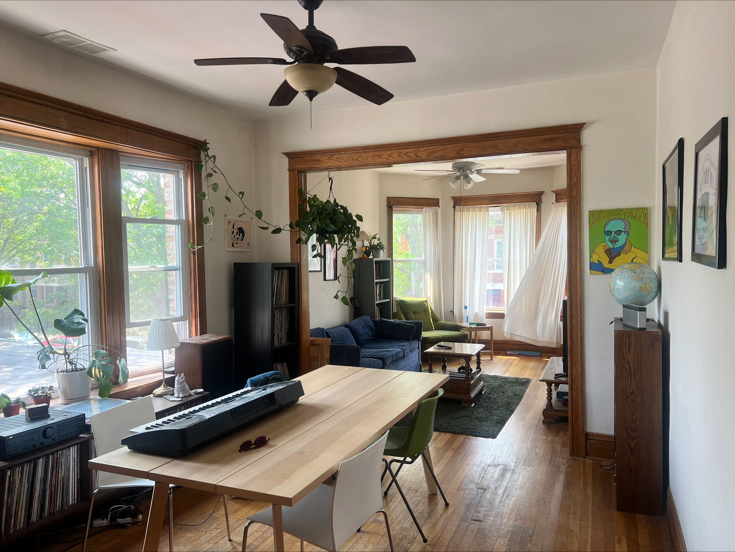 3330 West Evergreen Avenue Chicago, IL 60651 - Photo 3 of 16 a view of a workspace with furniture and a window