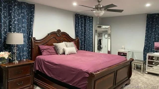 a view of a hallway with elevator