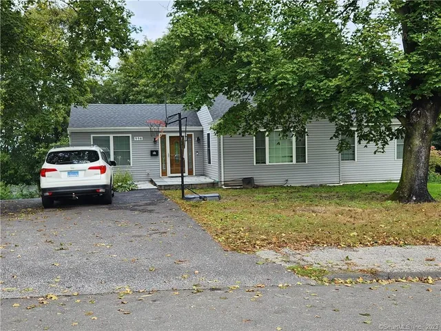 a house view with a garden space